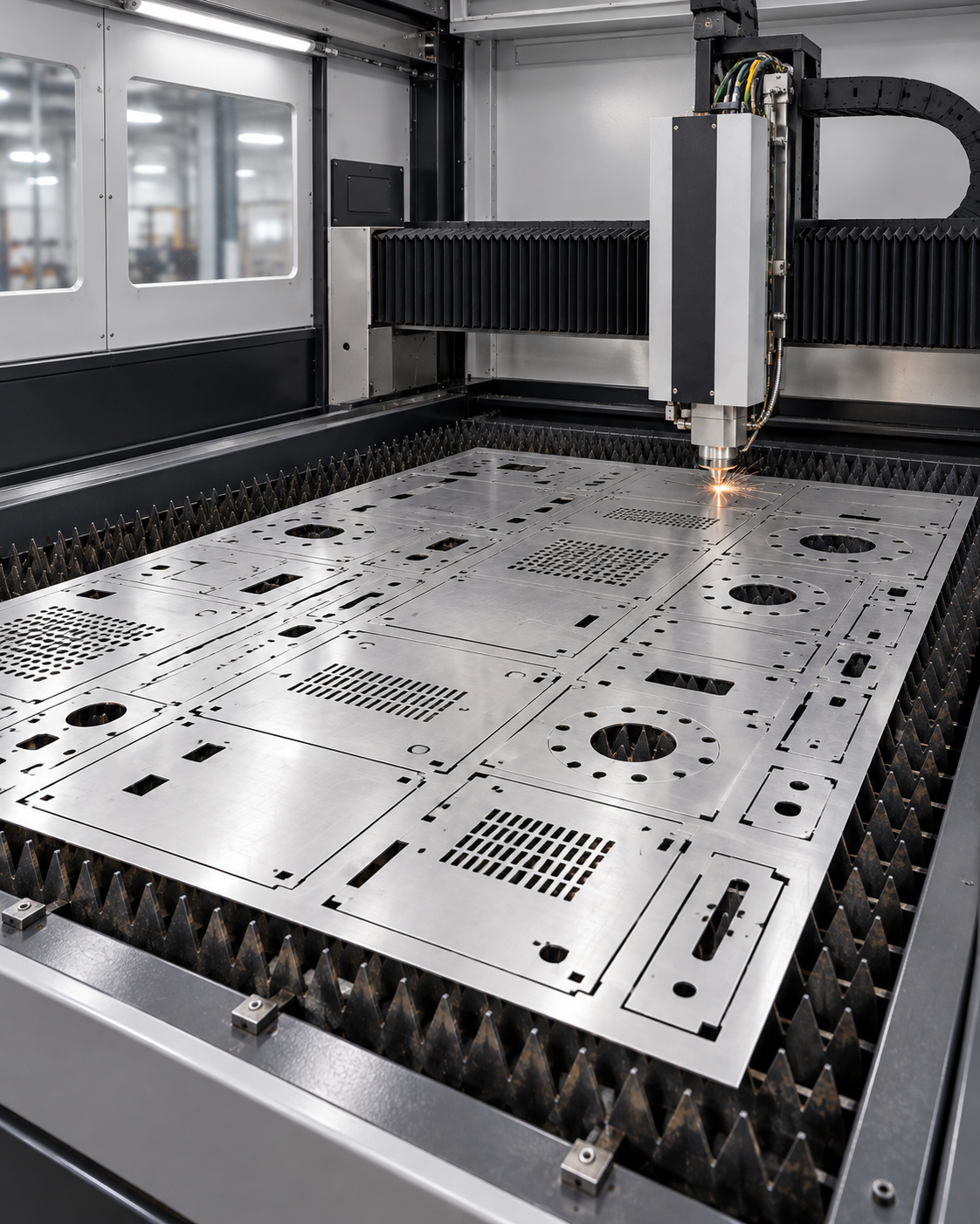 Precision laser cutting of custom sheet metal components