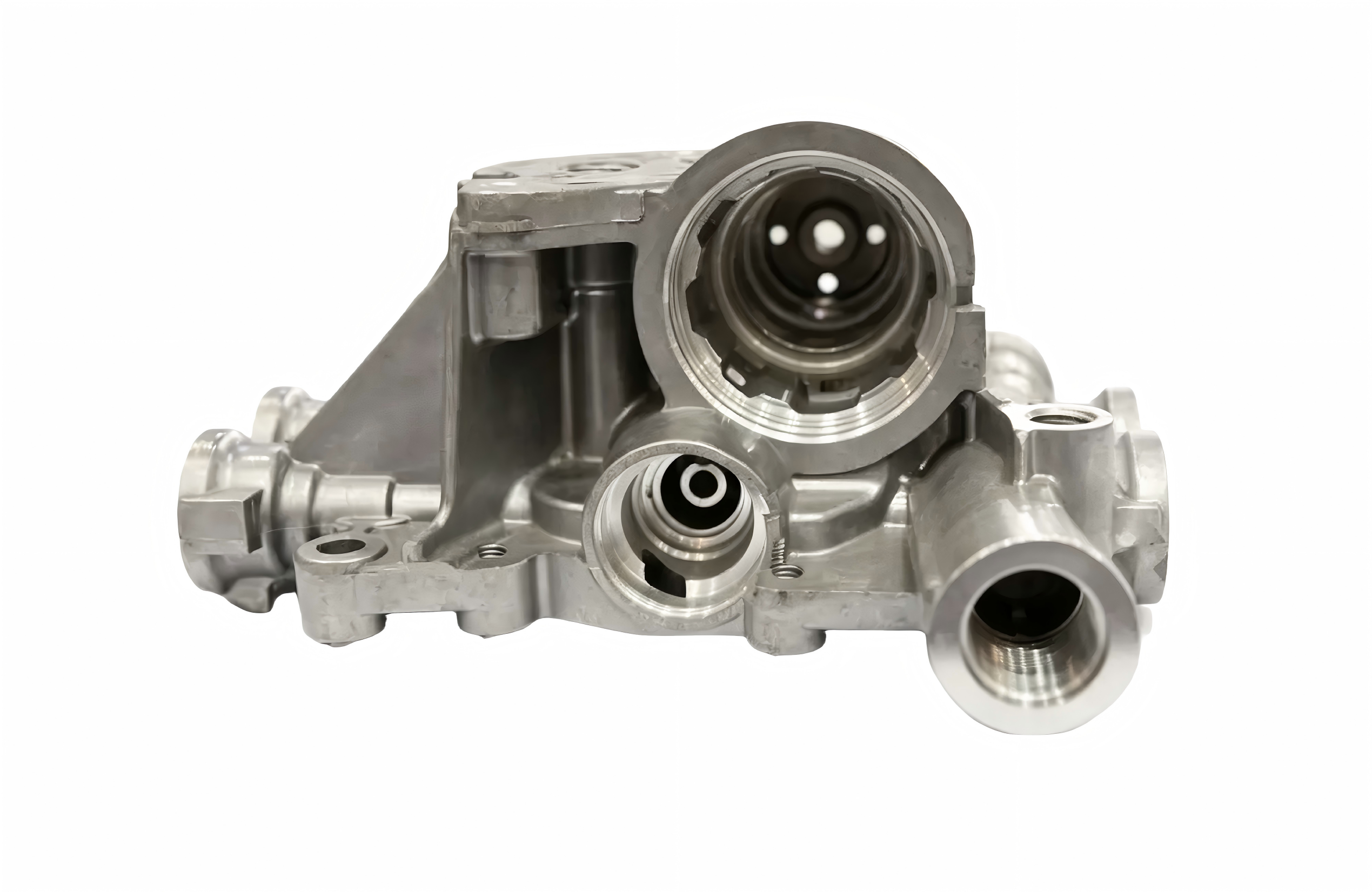 Aluminum die-cast electric vehicle cooling system housing