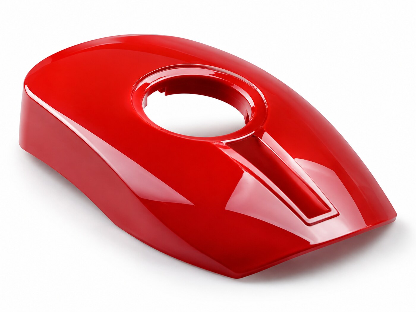 Glossy injection molded plastic surface