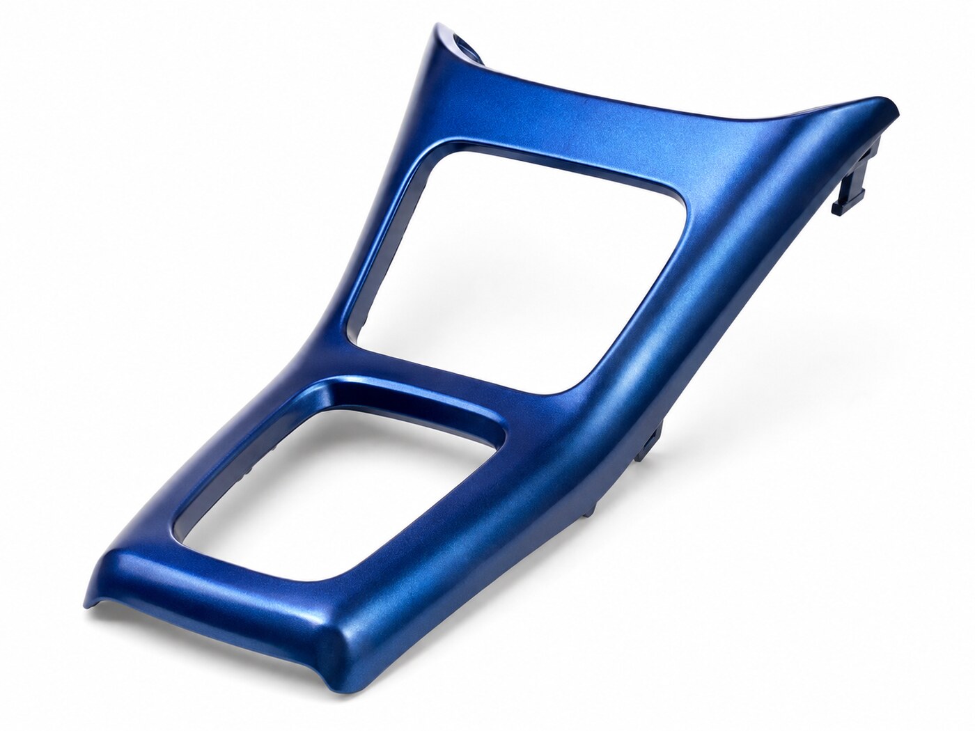 Painted injection molded plastic part