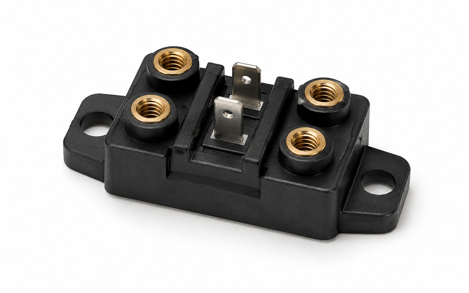 Plastic insert molding with metal components