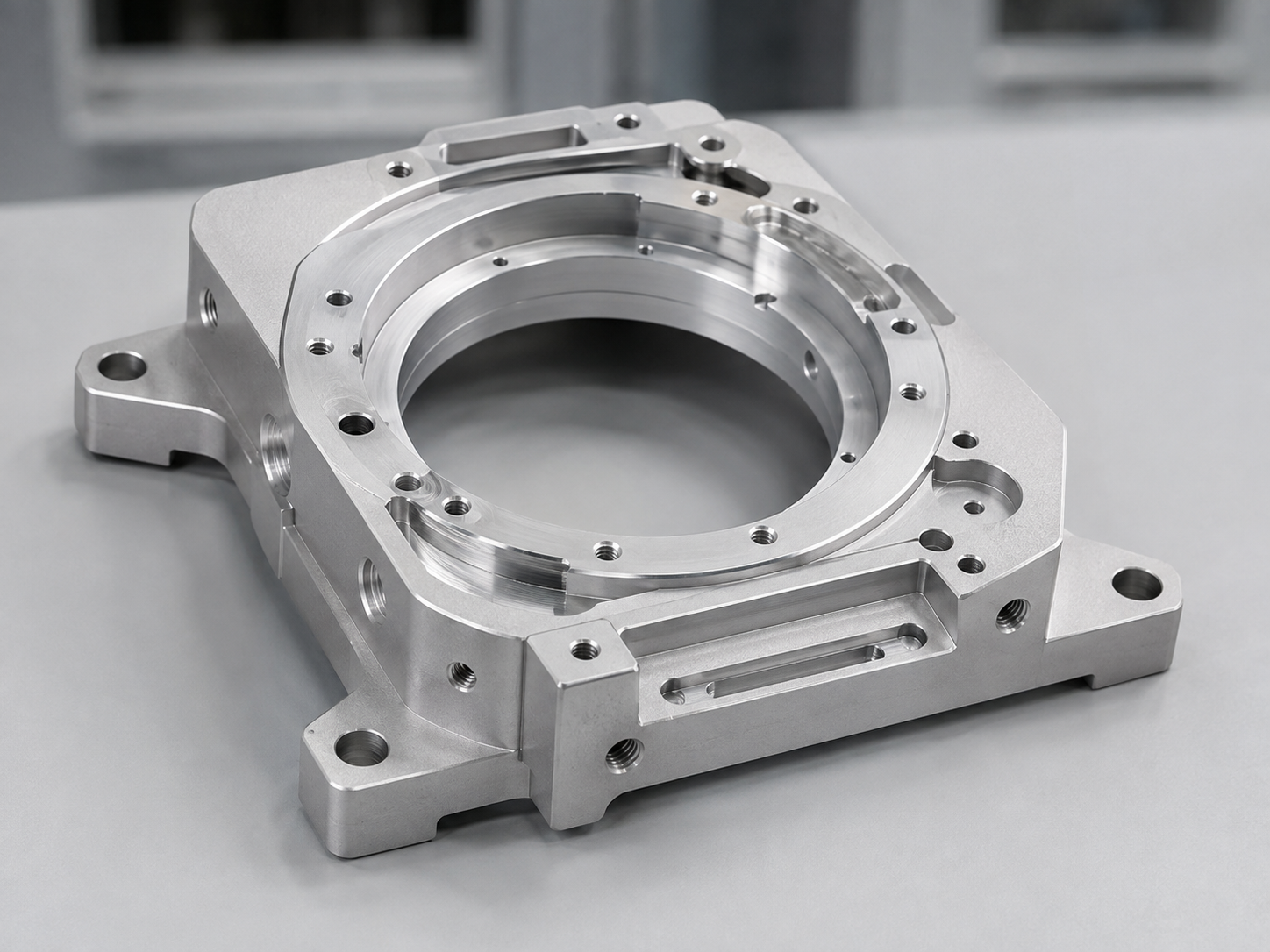 CNC milled Aluminum 6061 component for medical diagnostic equipment