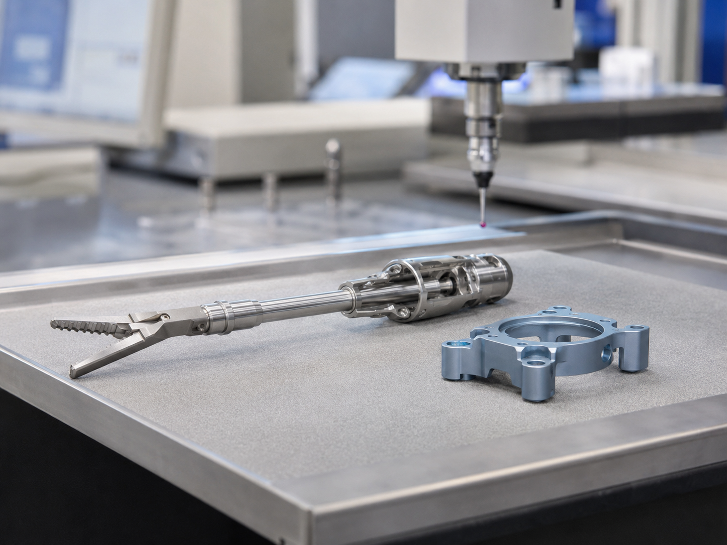 CNC machined components for medical and dental equipment
