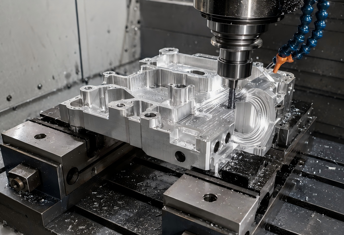 CNC milling service for precision metal and plastic parts