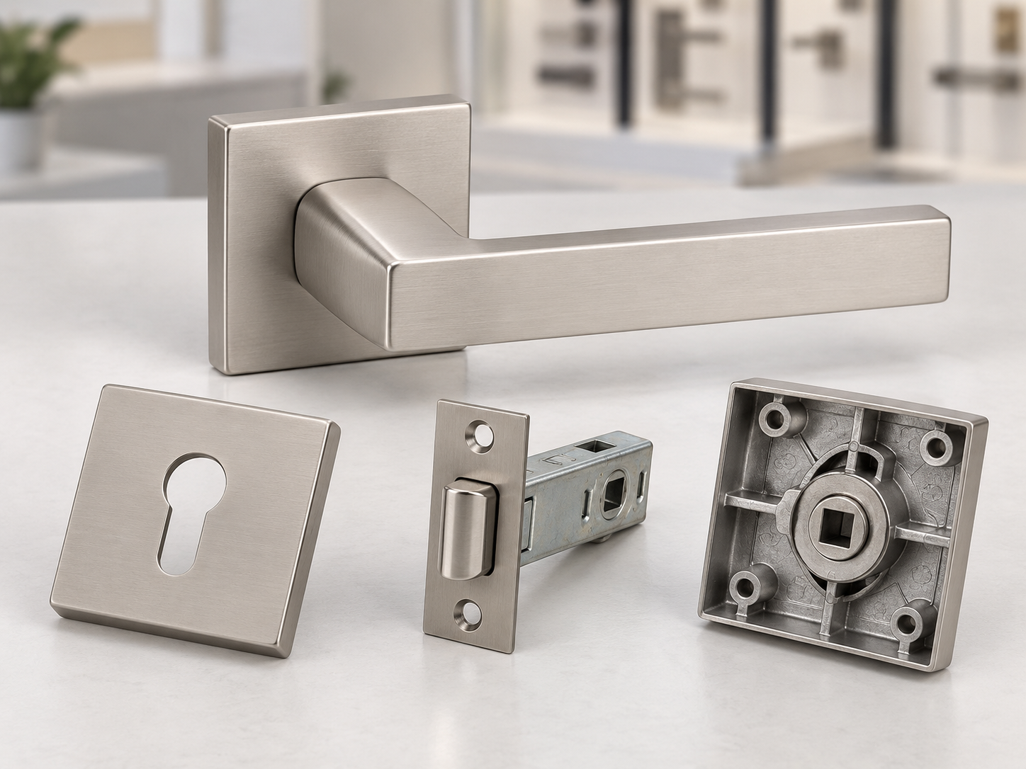 Zinc die cast connector and electronics hardware