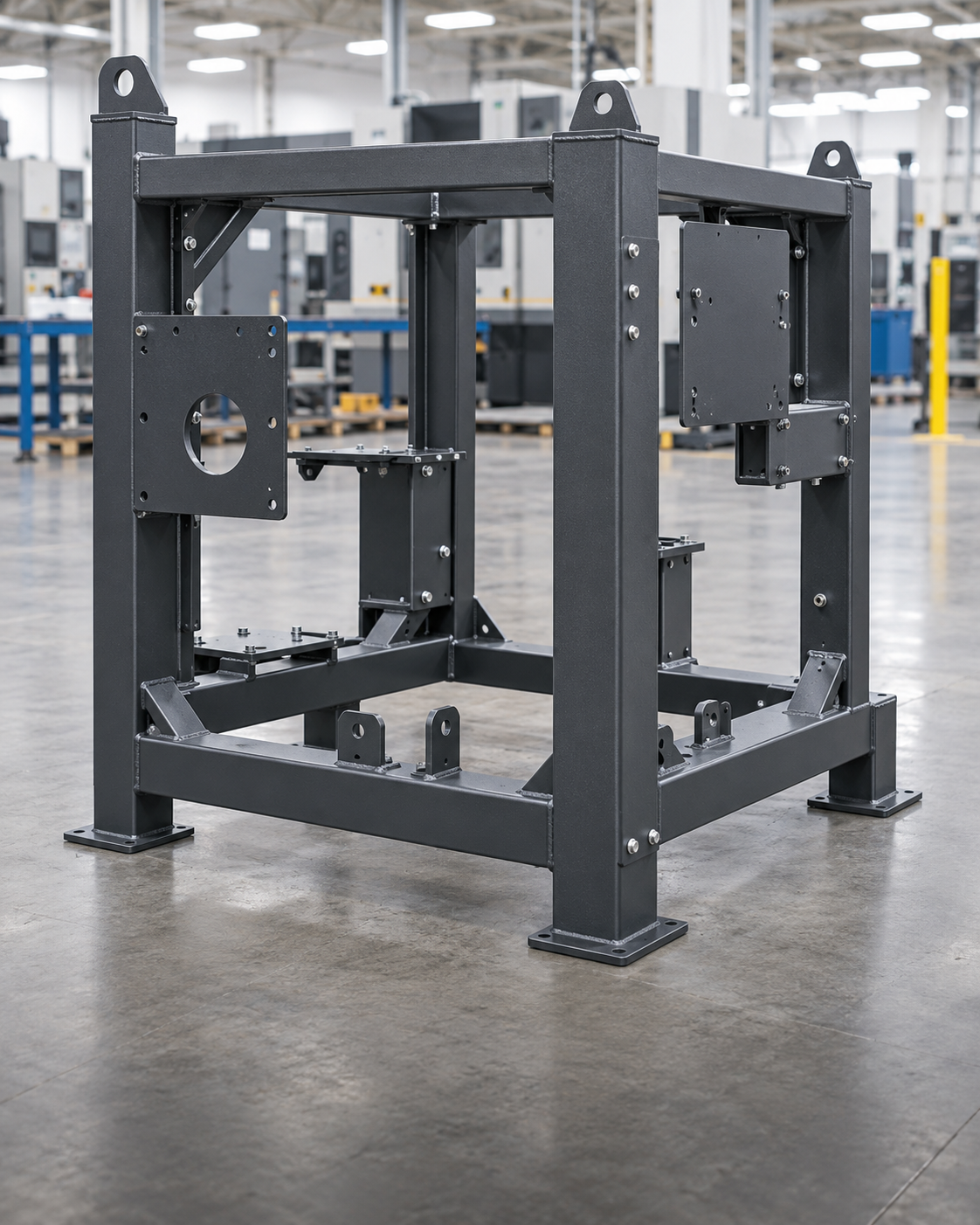 Custom welded sheet metal equipment enclosure