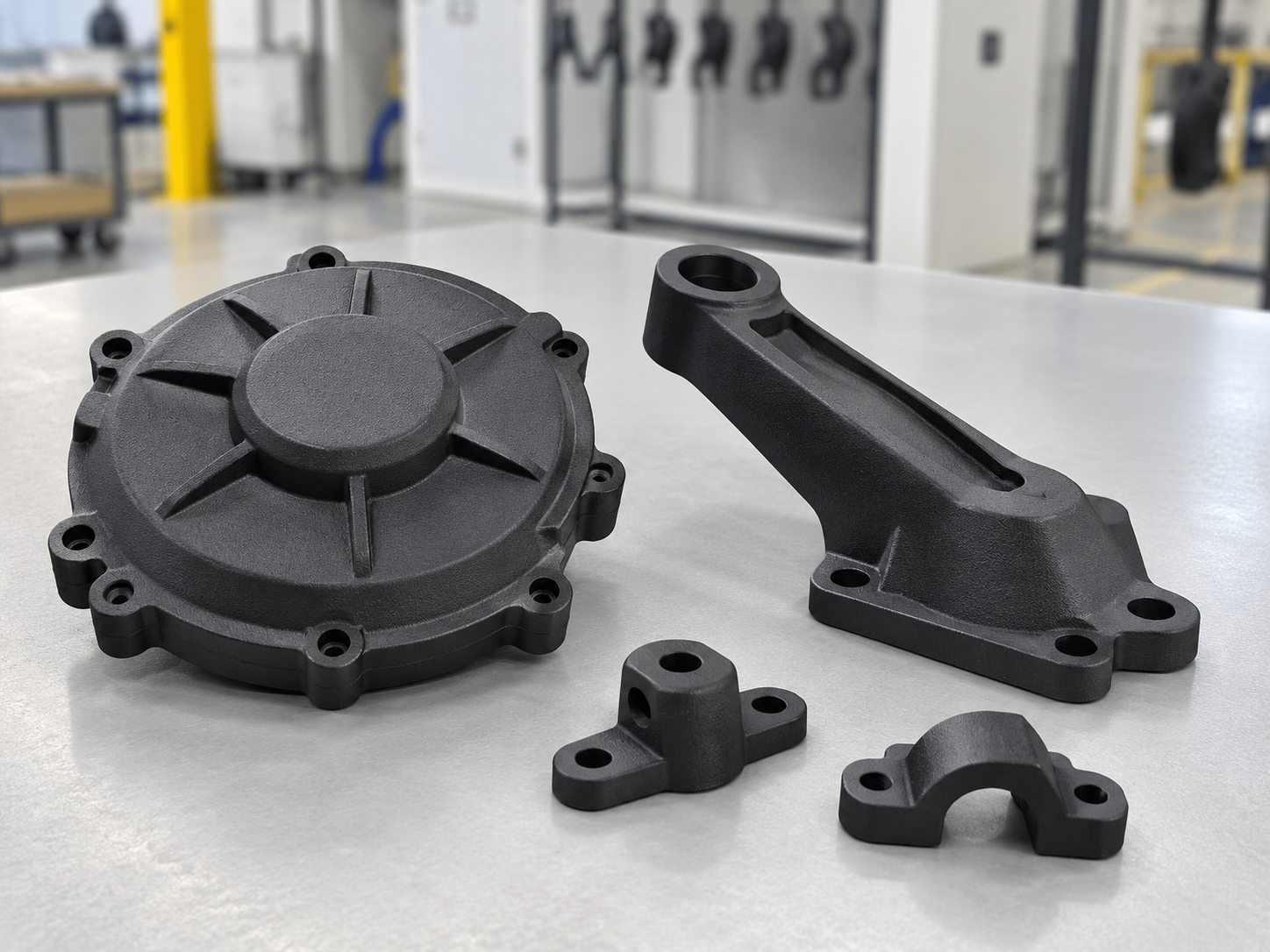 Powder coated zinc die cast components