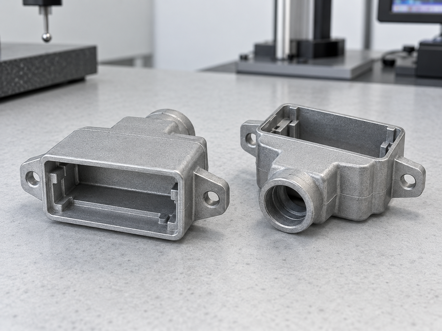Electroplated zinc die cast architectural lock hardware