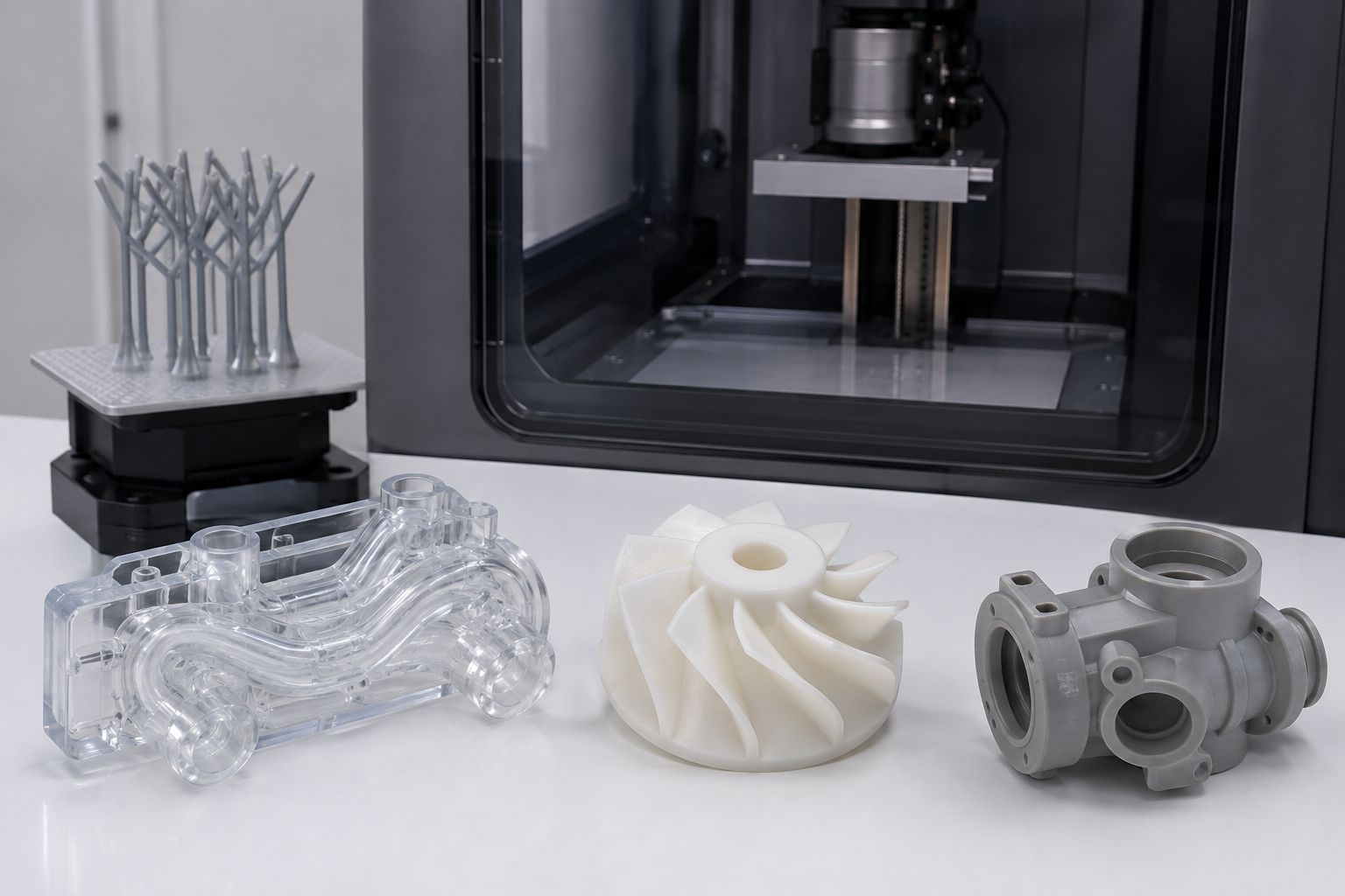 SLA resin 3D printed parts