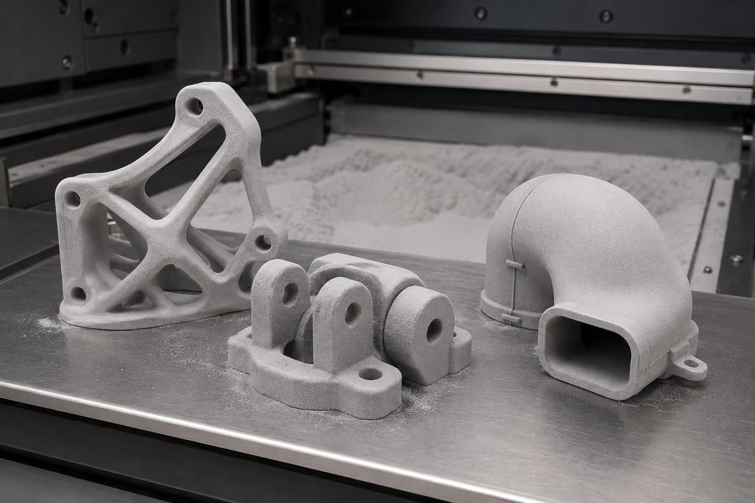 SLS nylon 3D printed parts