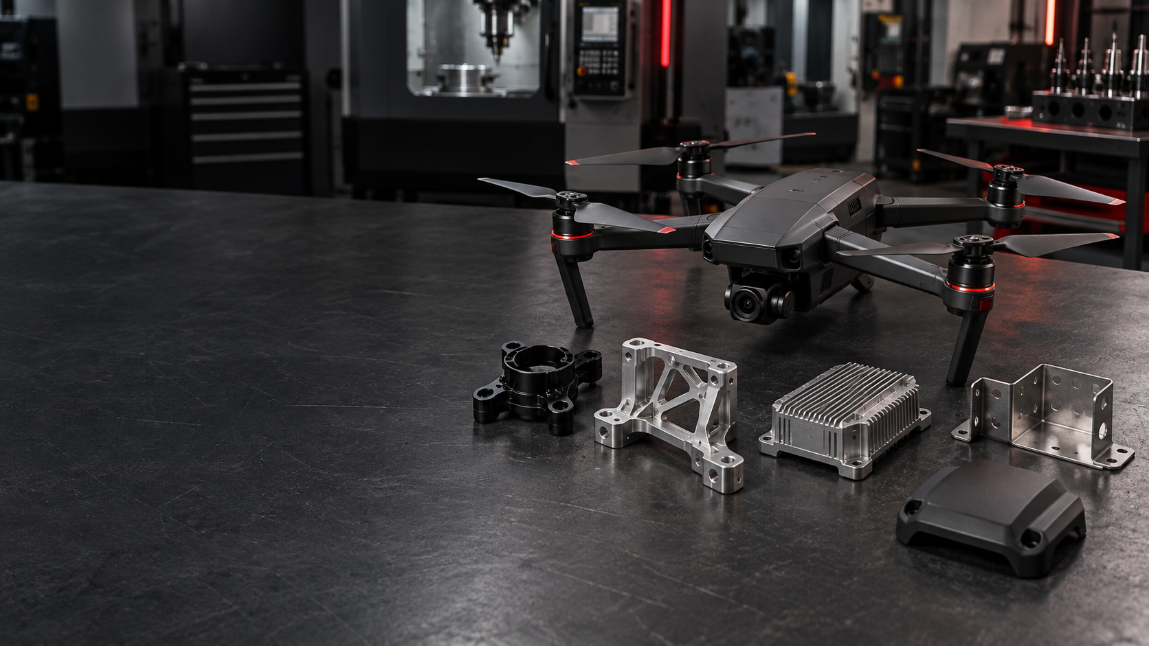 Aerospace prototype parts and drone components manufactured by HordRT