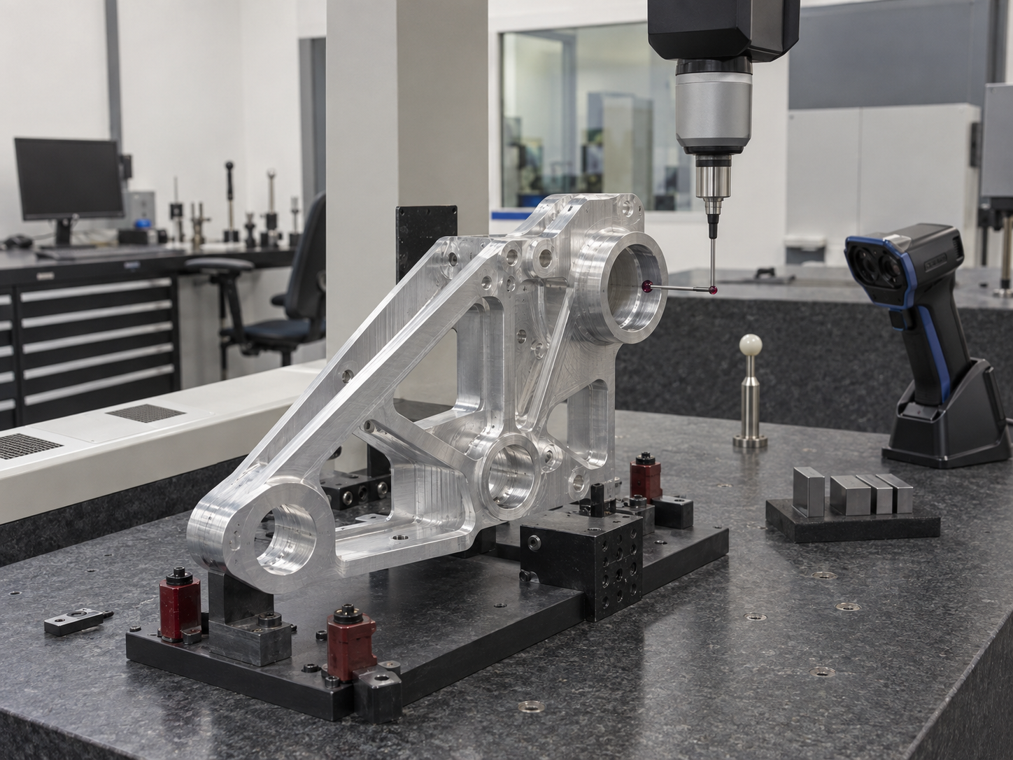 Dimensional inspection of precision aerospace components