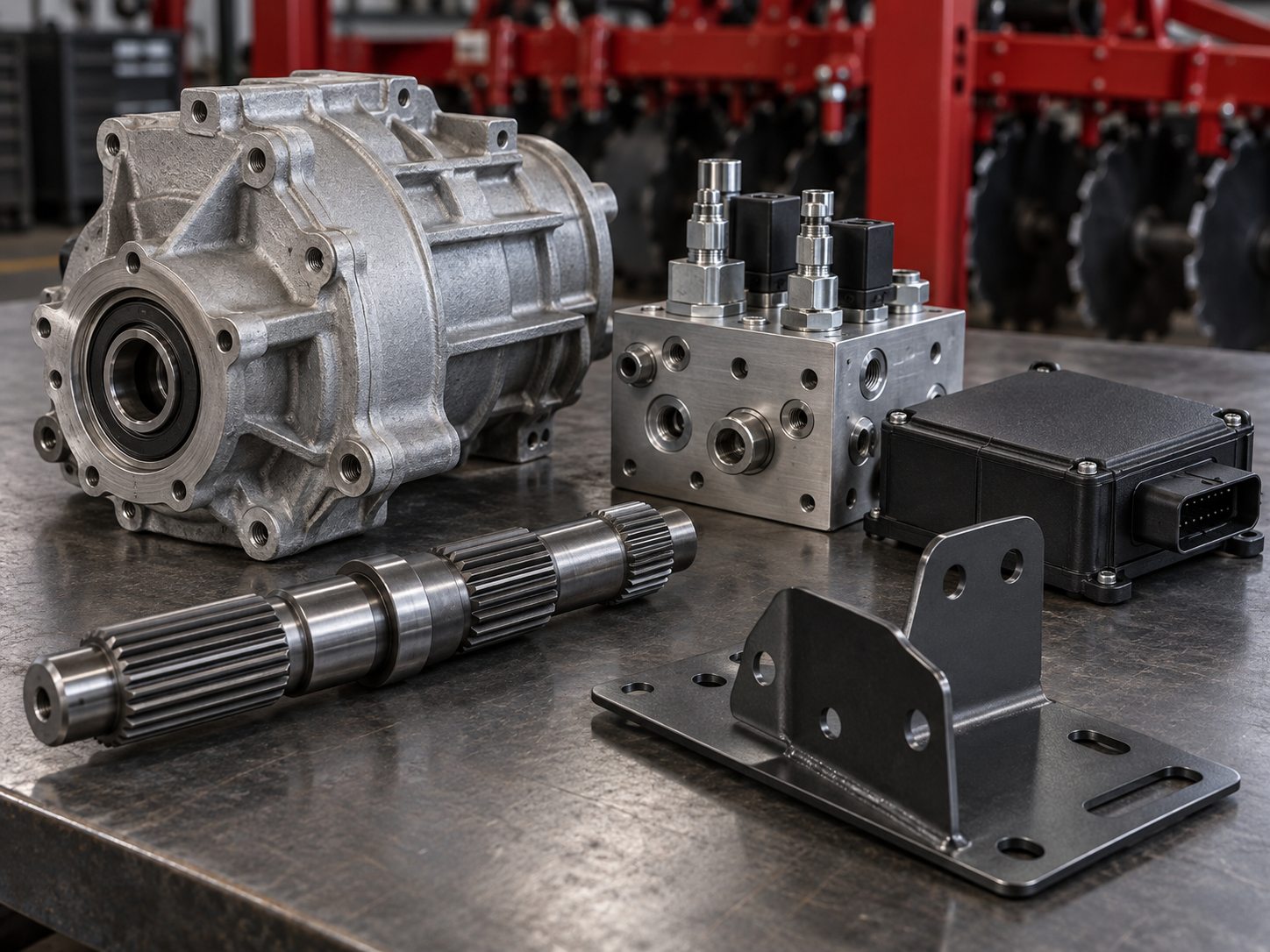 Precision metal and plastic components manufactured for agricultural equipment