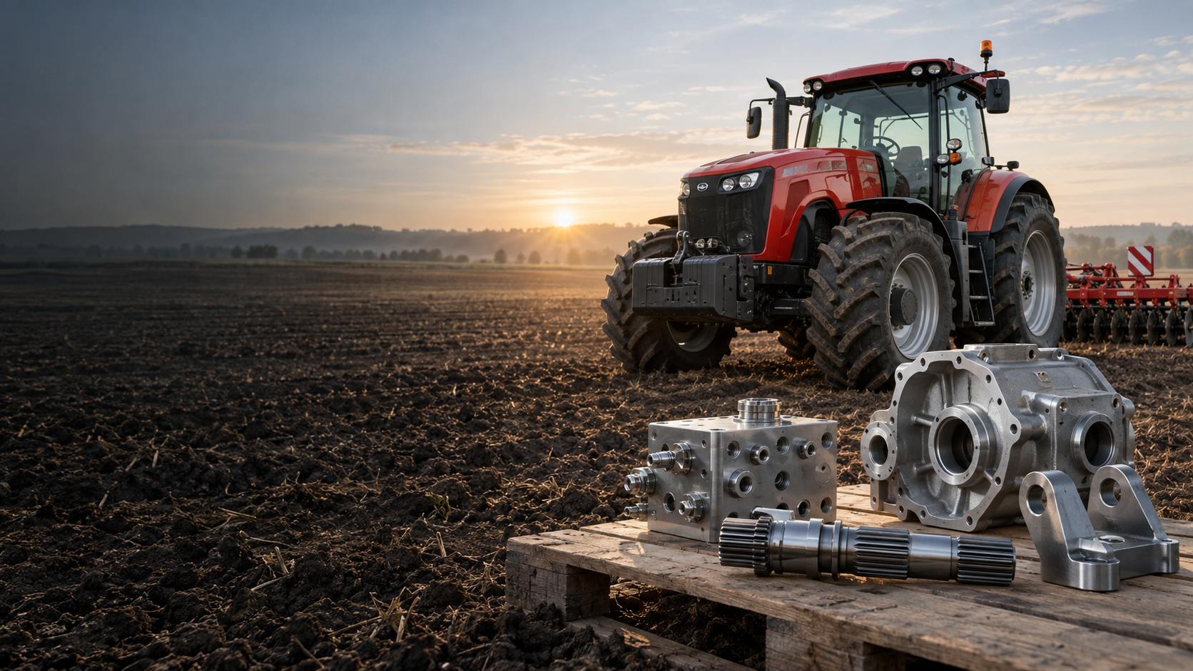 Precision manufactured components for agricultural equipment