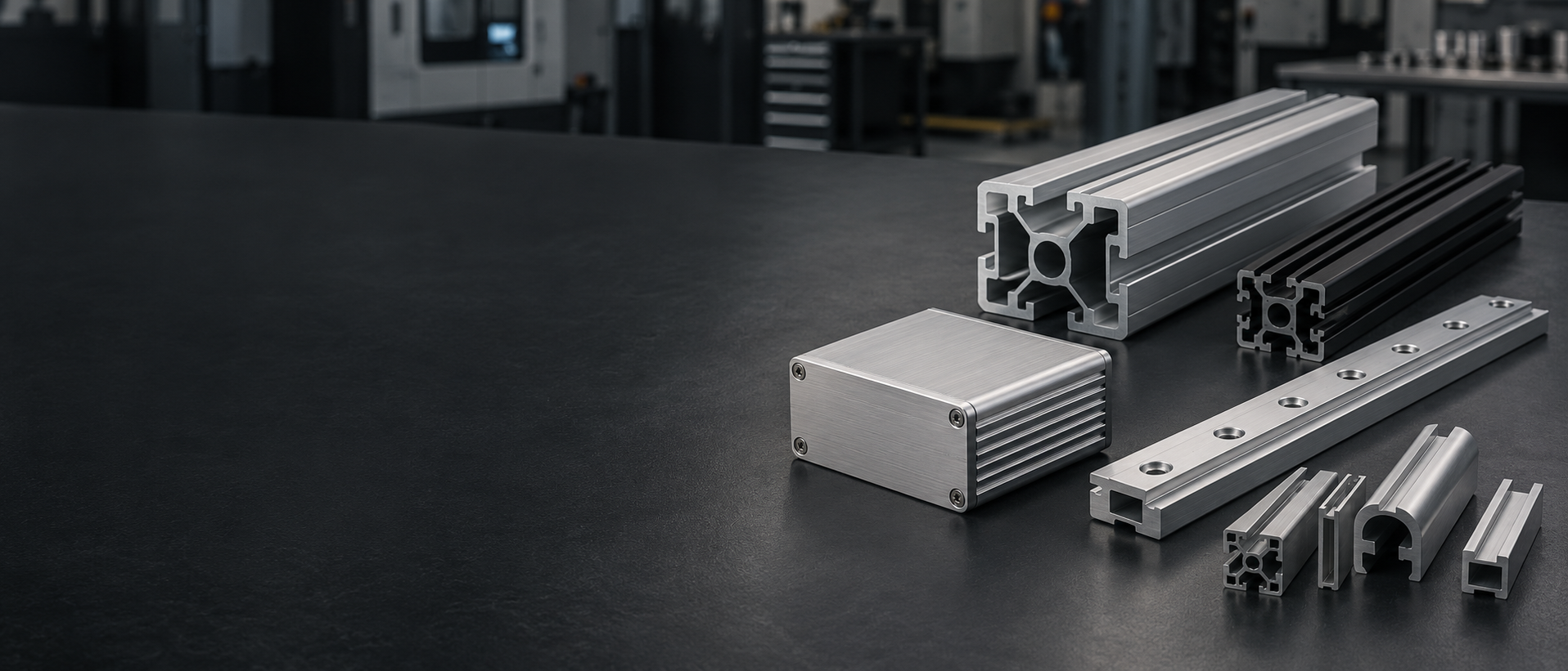Custom aluminum extrusion profiles and machined aluminum components