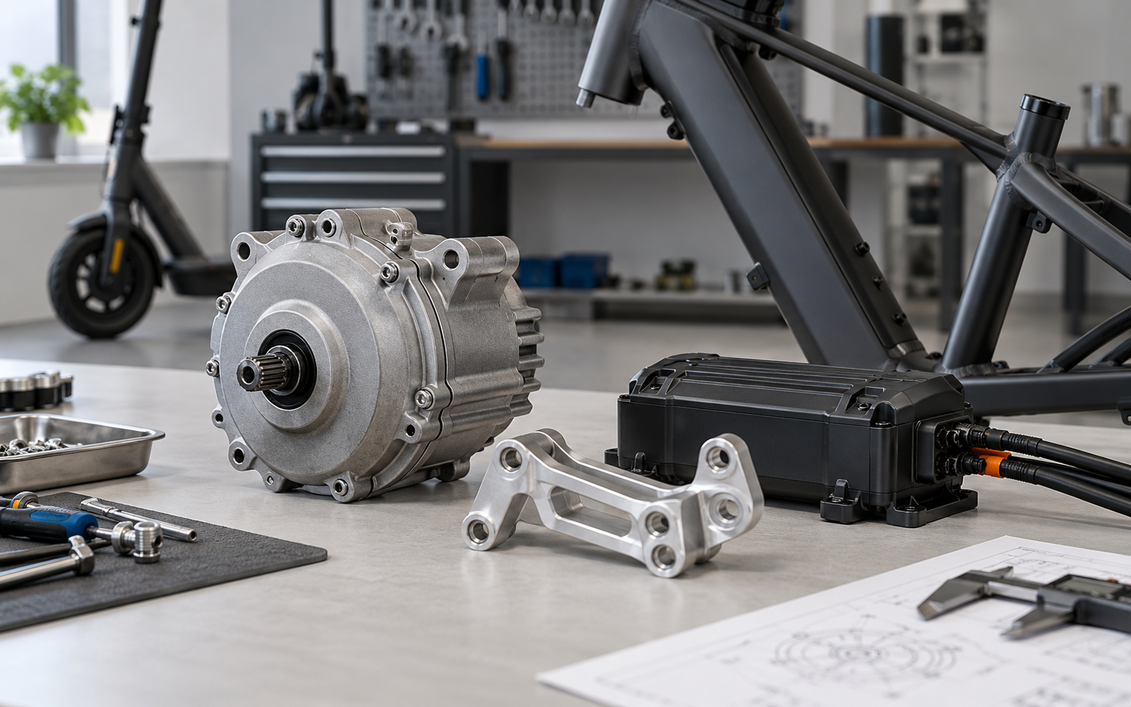 Electric bike and scooter component manufacturing