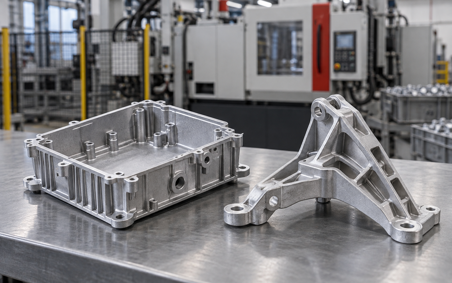 Aluminum die casting for automotive components
