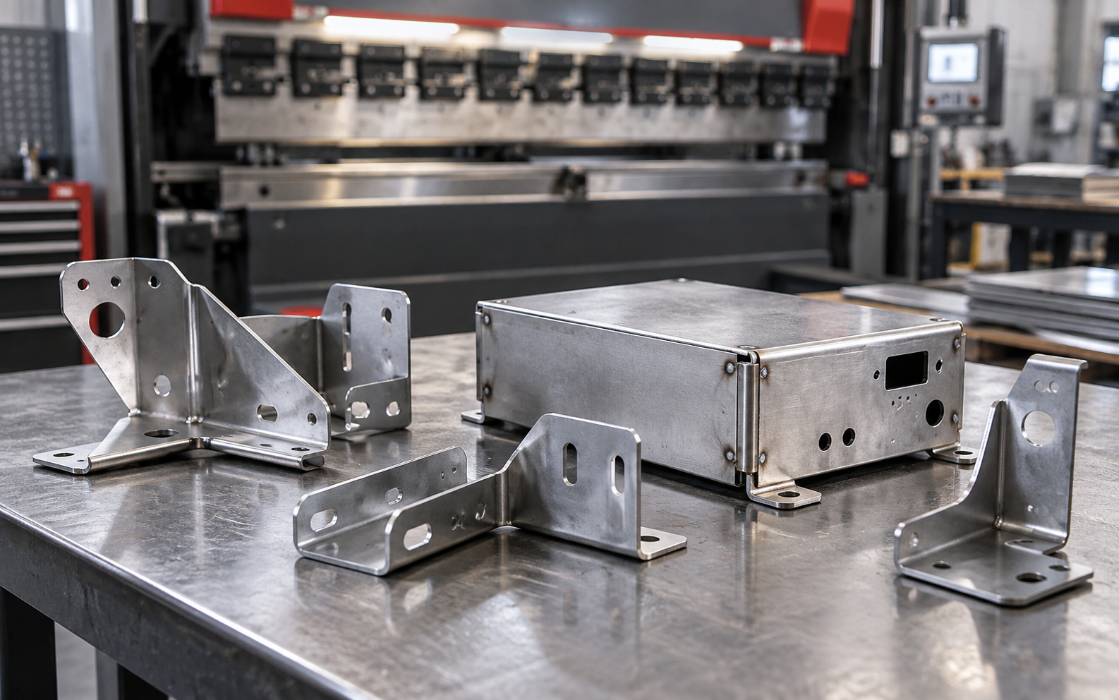 Sheet metal fabrication for automotive brackets and enclosures