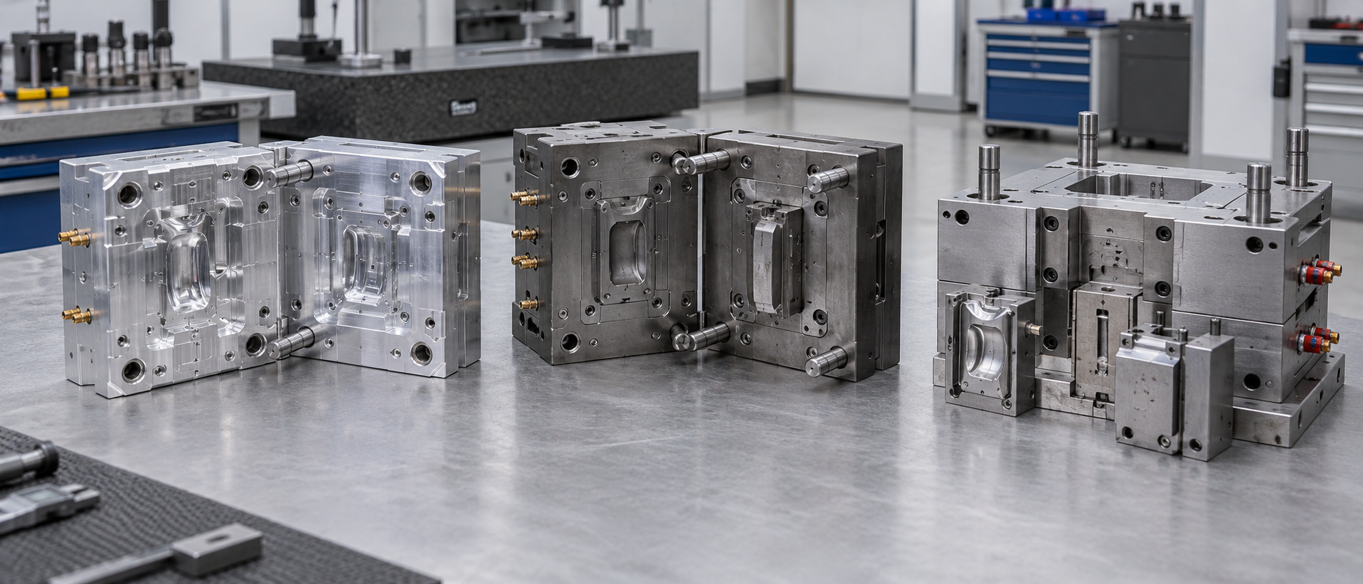 Bridge tooling mold for low-volume injection molding