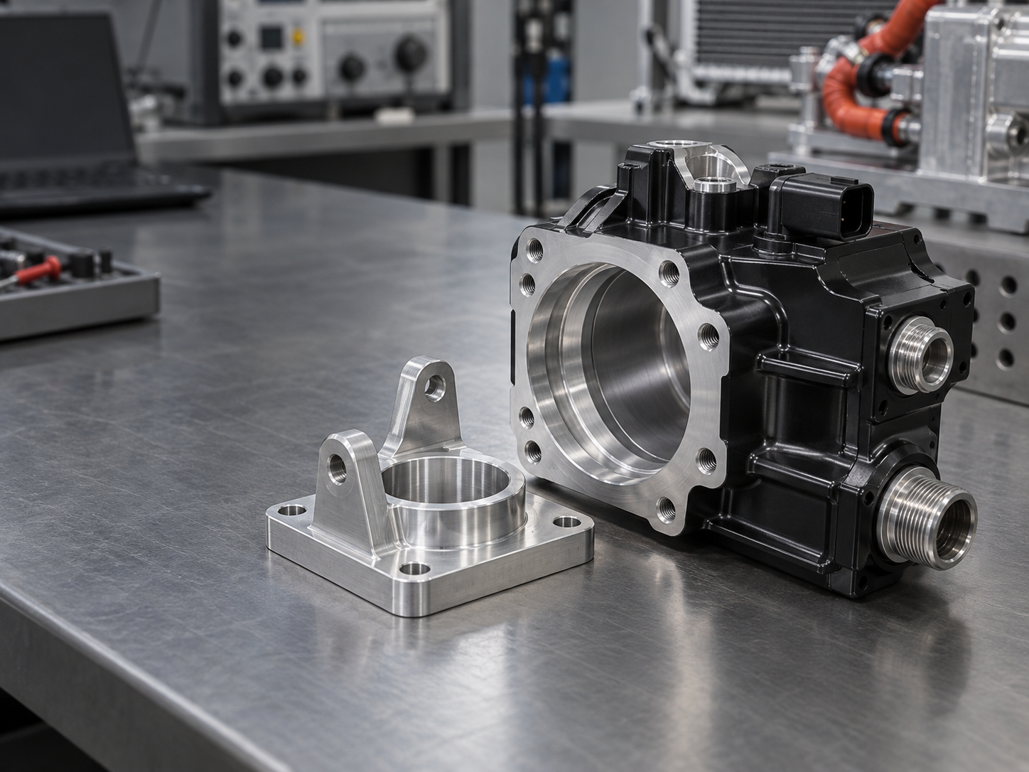 CNC-milled aerospace structural component