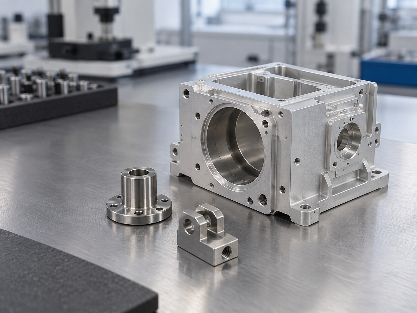 CNC-milled components for industrial automation