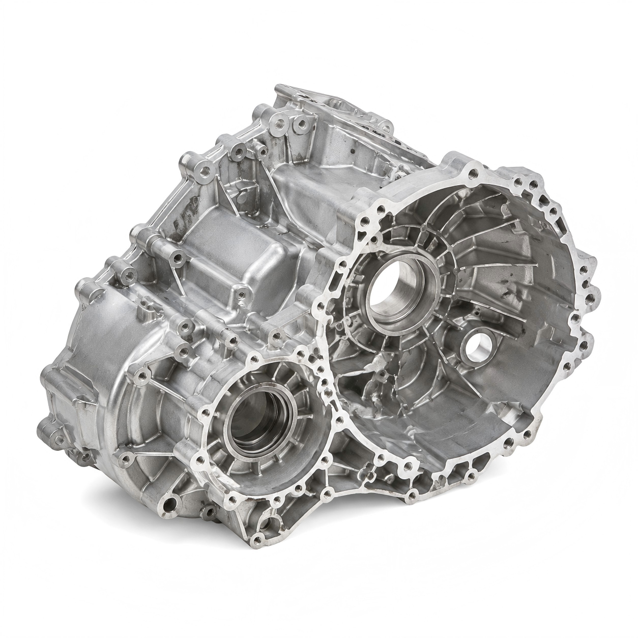 Aluminum die-cast automotive transmission housing