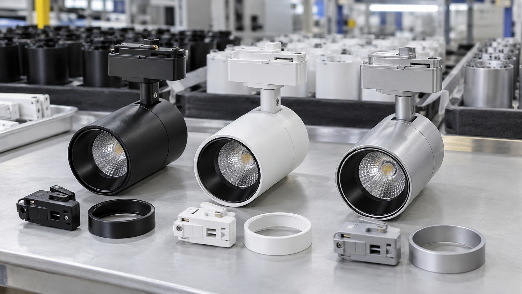 High-performance components for industrial lighting equipment