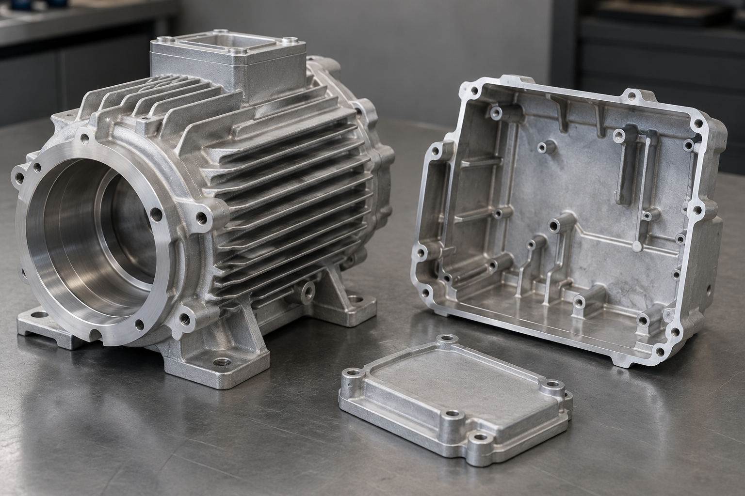 Die cast metal housings for machinery