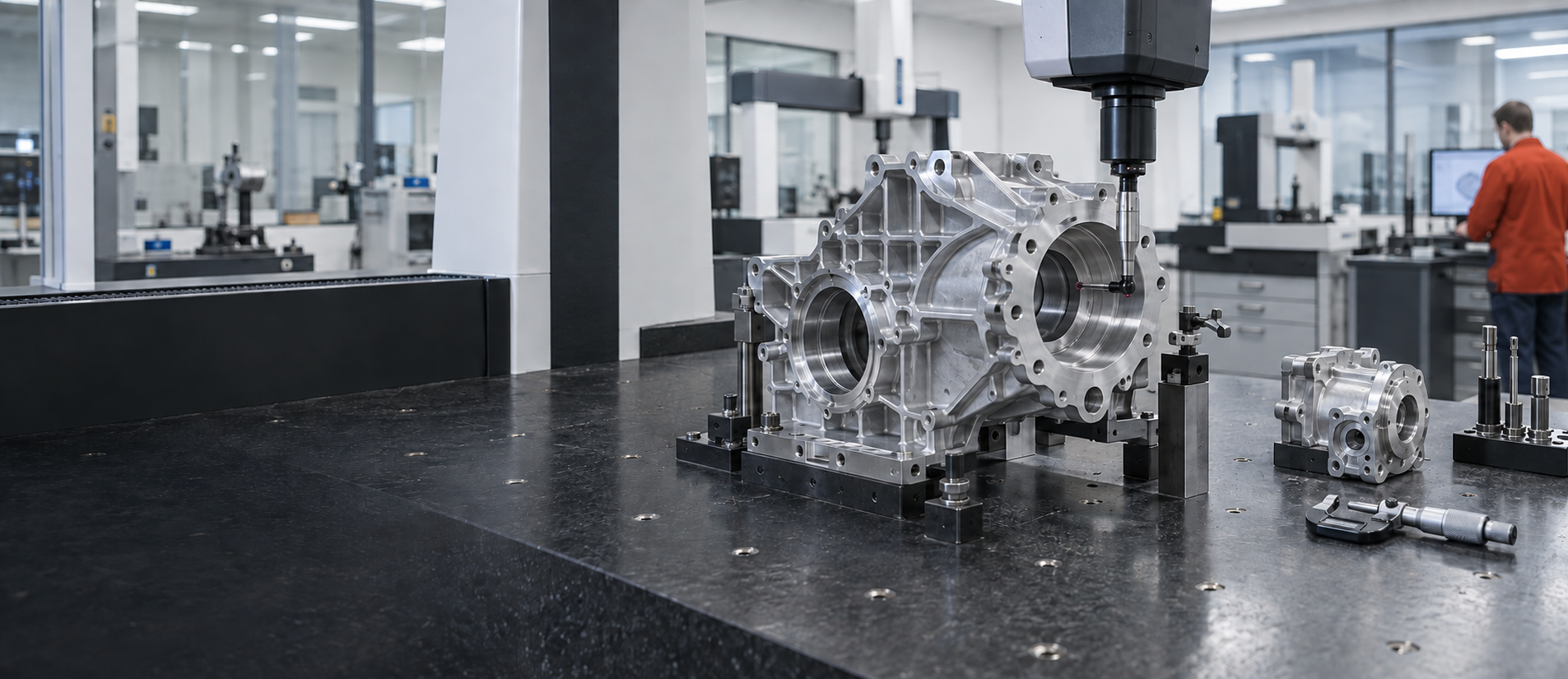 Quality inspection of precision machinery components