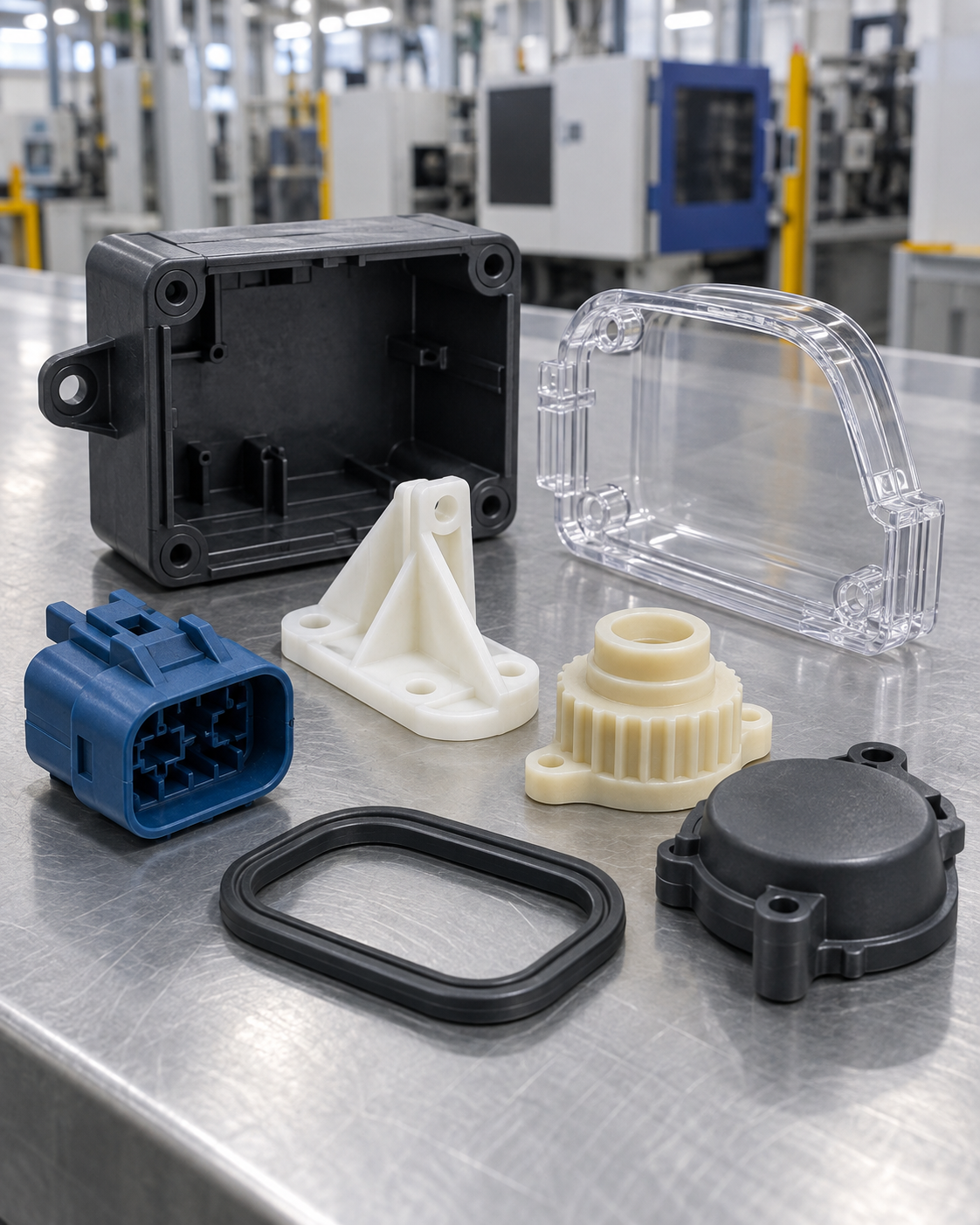 Injection molded prototype parts in production-grade materials