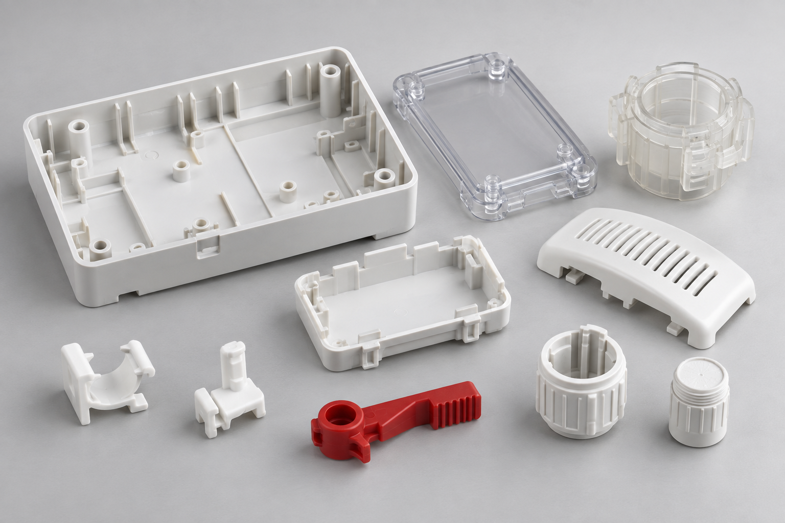 Plastic injection molding for medical device components