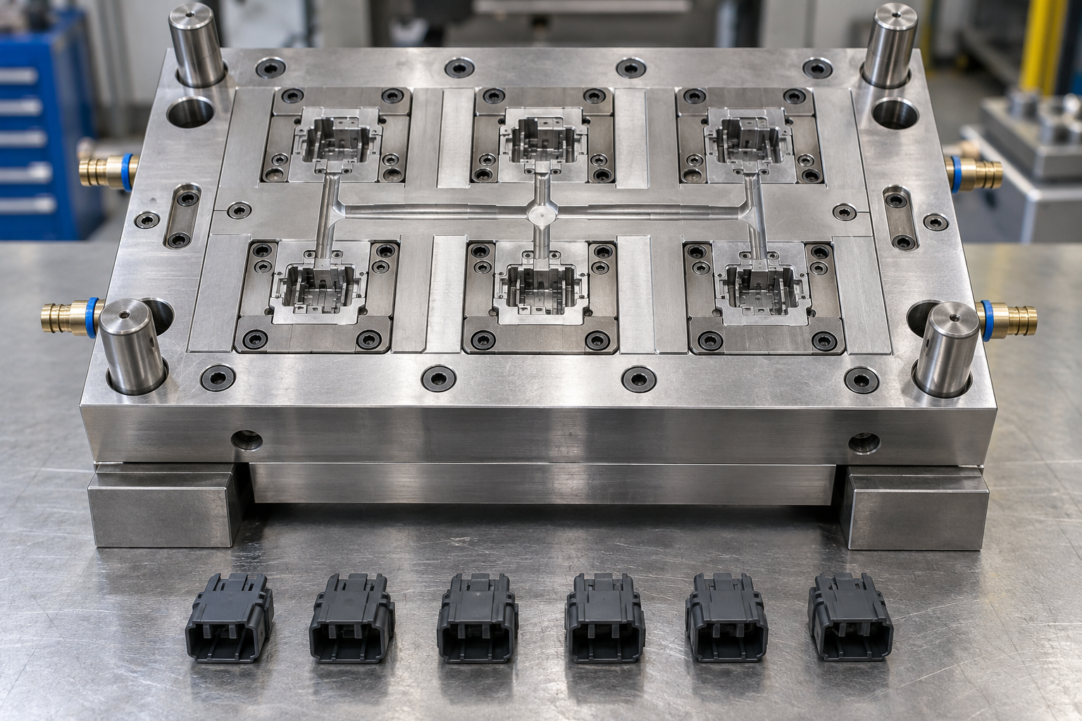 Multi-cavity industrial component export mold