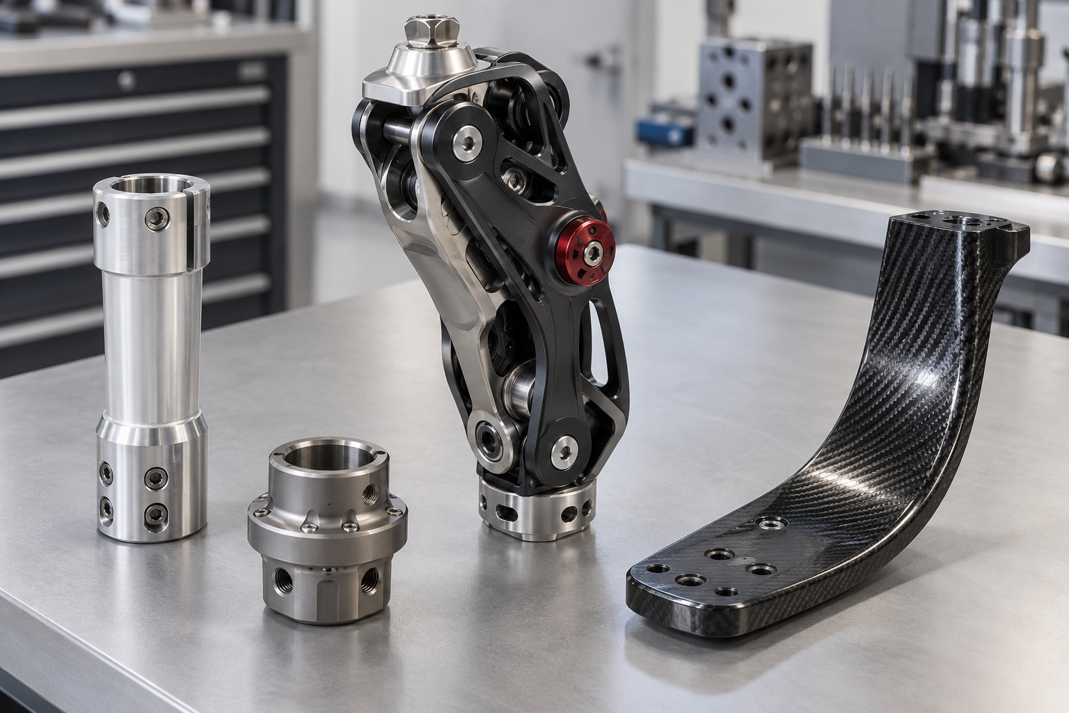 Precision manufactured components for prosthetic products