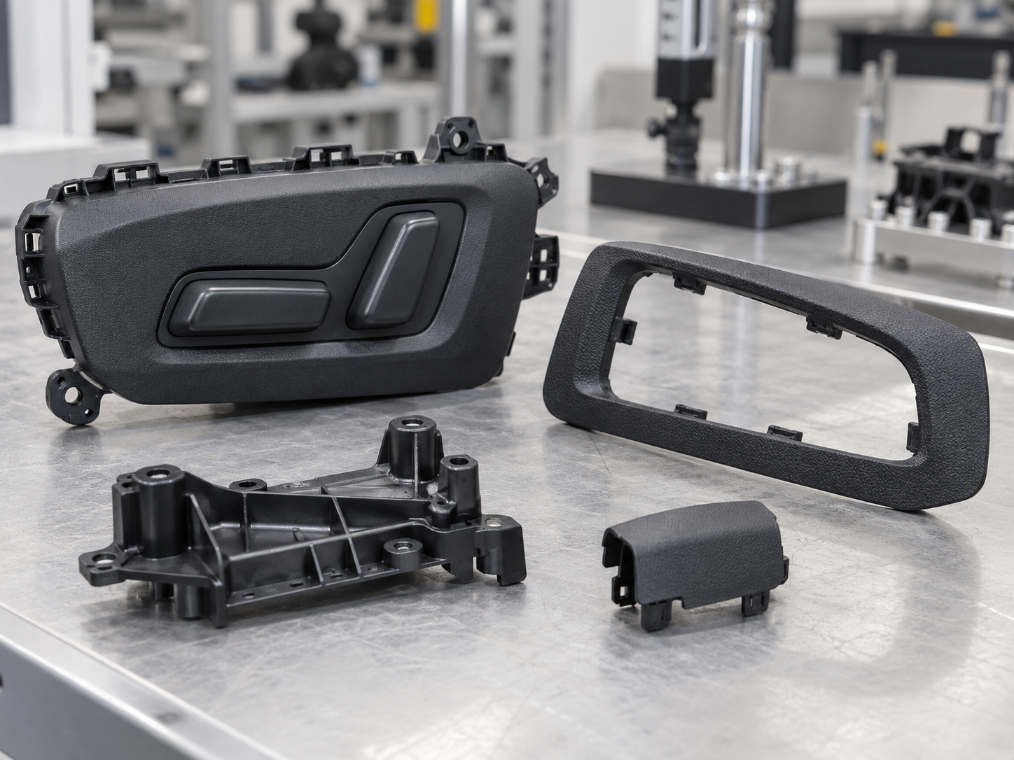Prototype molded automotive interior functional parts