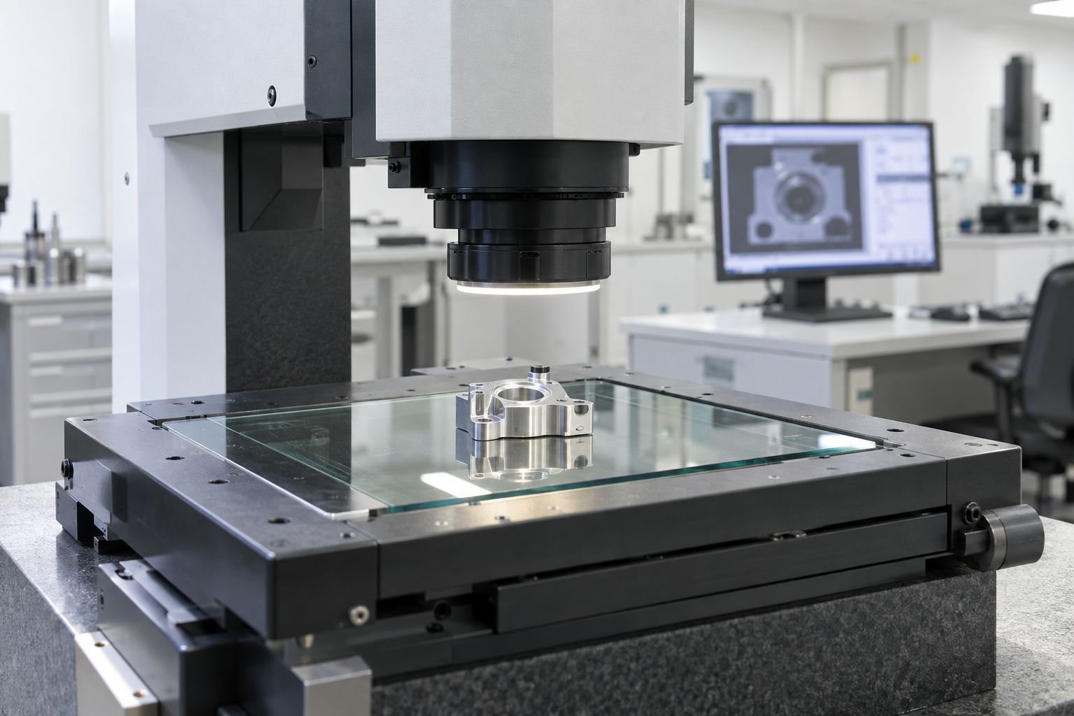 Optical inspection equipment checking small component features