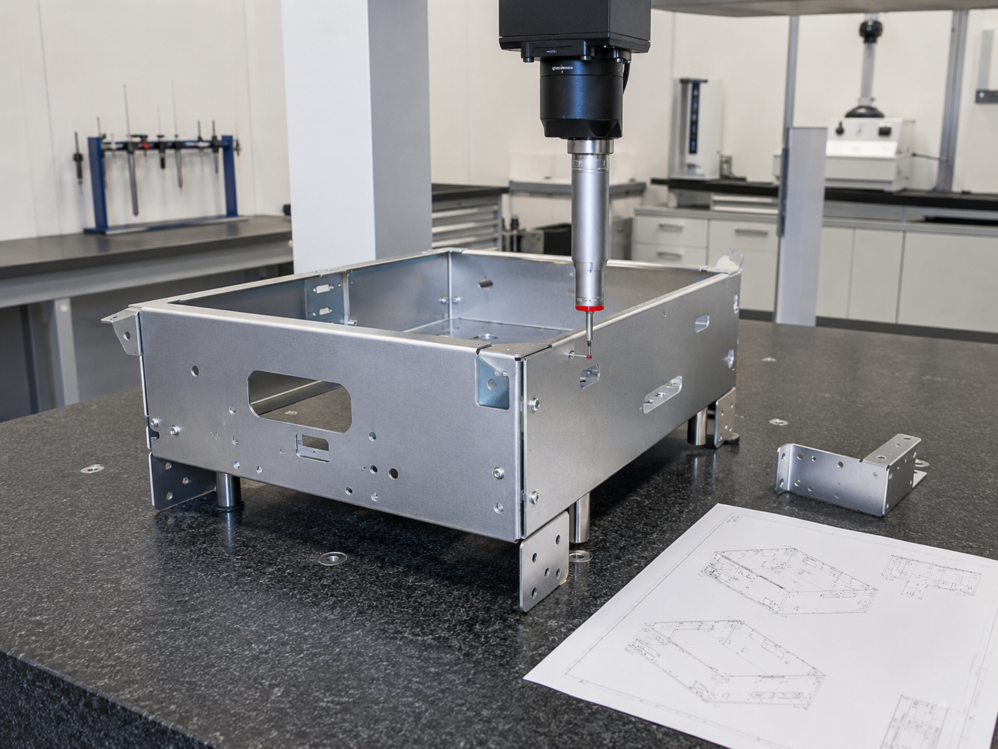 Inspection of welded sheet metal assembly