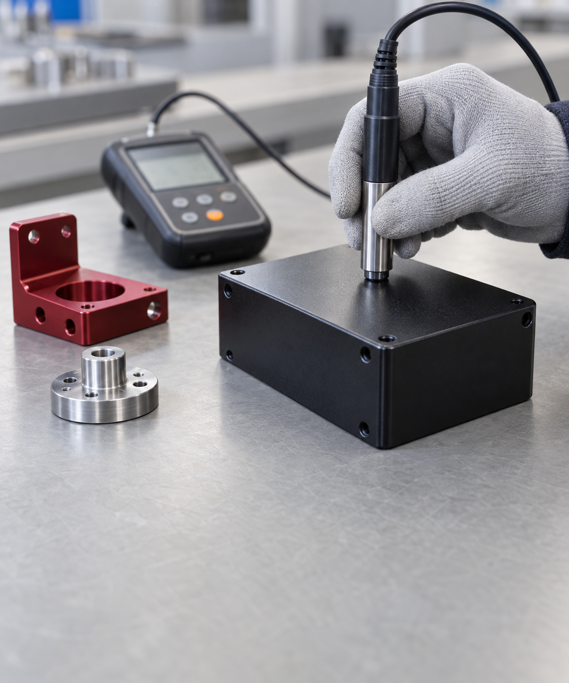 Quality inspection of surface-finished precision components